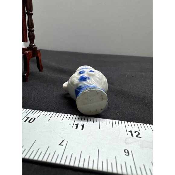 Miniature Vintage Mirror Ceramic Pitcher Tapestry Bag Candles Set Chamber Pot Va - Picture 8 of 13